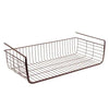 5.75 in. x 21 in. x 10.25 in. Steel Large Over the Shelf Basket in Bronze