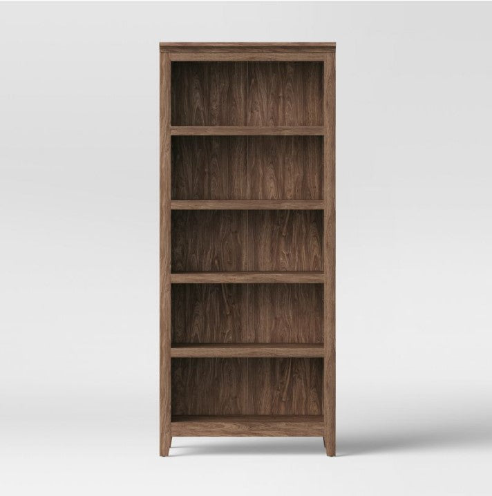 72" Carson 5 Shelf Bookcase