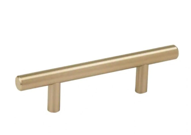 Bar Pulls 3 in. (76 mm) Golden Champagne Cabinet Drawer Pull (10-Pack)