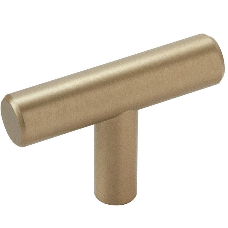 Bar Pulls - 1 5/16" T Knob in Golden Champagne, (Set of 10)