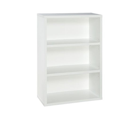 3 Shelf Bookshelf White