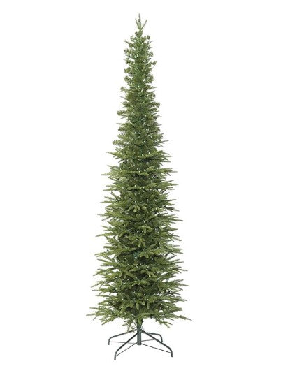 6.5ft" Plastic Bixley Pencil Fir Artificial Christmas Tree in Green