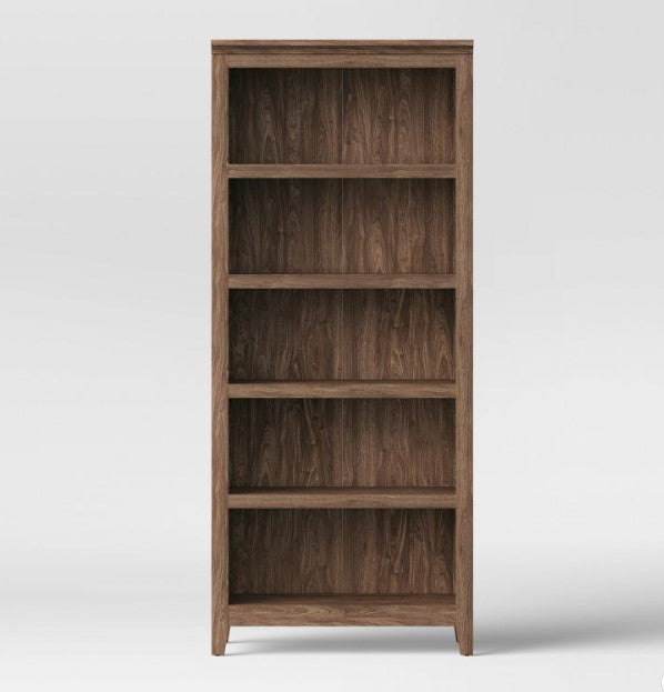 72" Carson 5 Shelf Bookcase