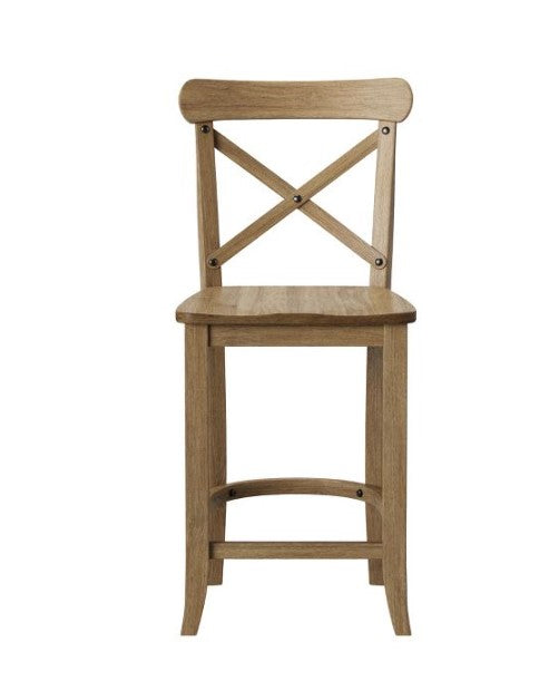 24" Litchfield X-Back Counter Height Barstool