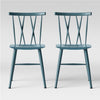 Becket Metal X Back Dining Chair, (Set of 2 )