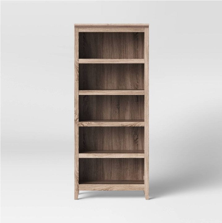 72" Carson 5 Shelf Bookcase