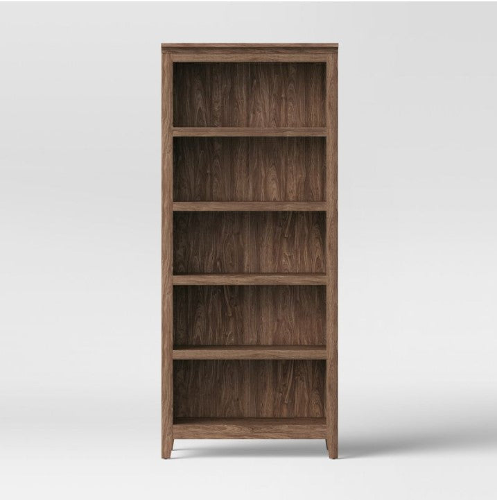 72" Carson 5 Shelf Bookcase