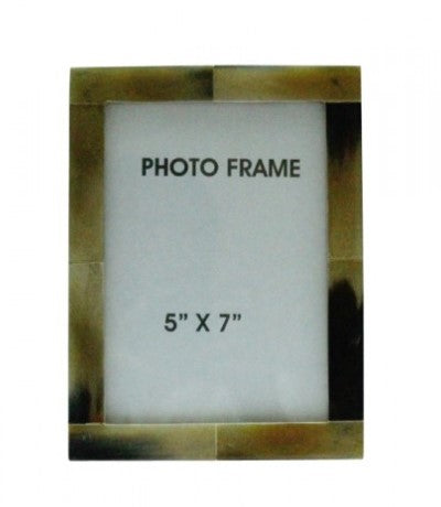 5" X 7" HORN BRACE FRAME BROWN, (Set of 2)