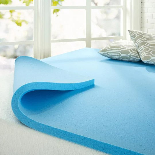 2 in. Medium No Pocket Gel Memory Foam Queen Mattress Topper