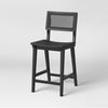 Tormod Backed Cane Counter Height Barstool
