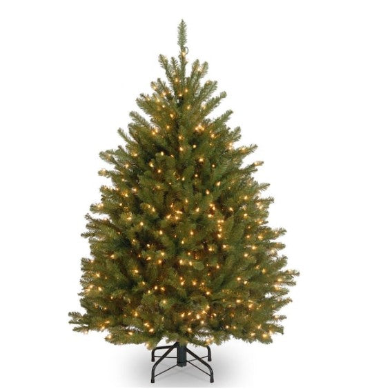 4 ft. Dunhill Fir Artificial Christmas Tree with Clear Lights