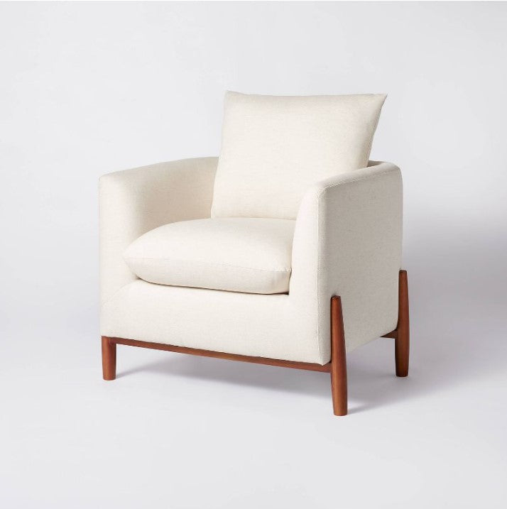 Elroy Accent Chair with Wood Legs