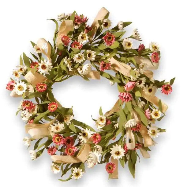 22 in. Artificial Sunflower Wreath