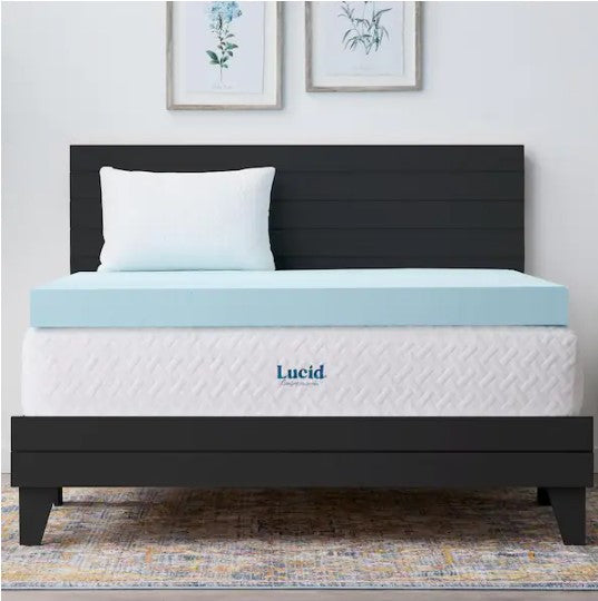 4 Inch Gel and Aloe Infused Memory Foam Topper - Queen