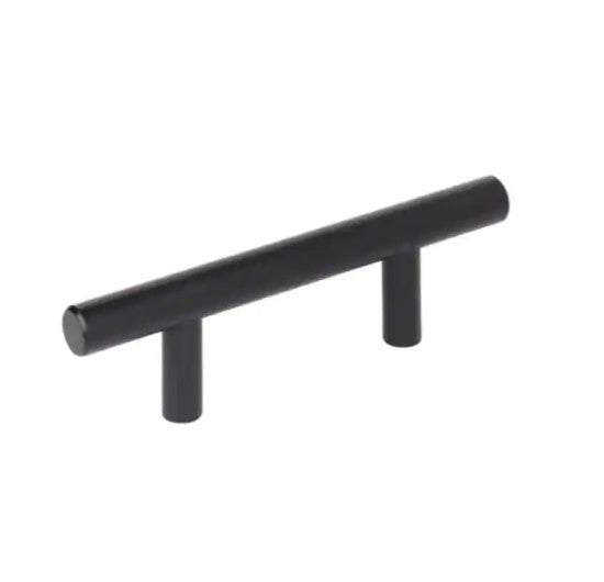 Bar Pulls 2-1/2 in. (64 mm) Matte Black Cabinet Drawer Pull (10-Pack)
