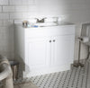 Project Source White Single Sink Bathroom Vanity