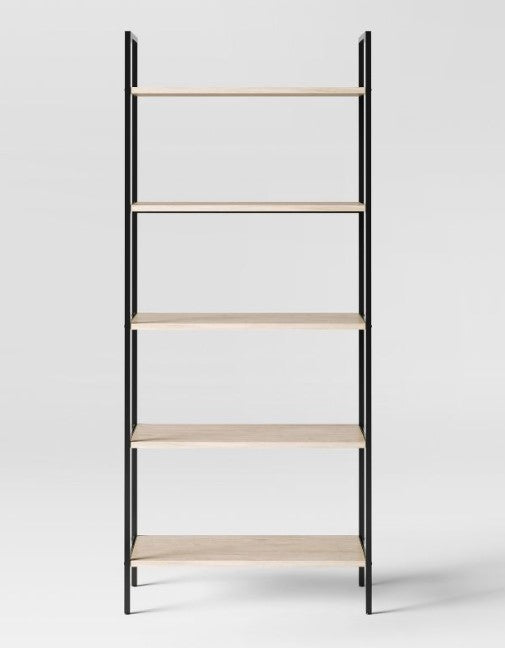 72" 5 Shelf Loring Ladder Bookshelf