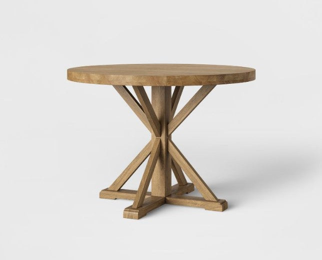 42" Litchfield Round Dining Table Light Brown