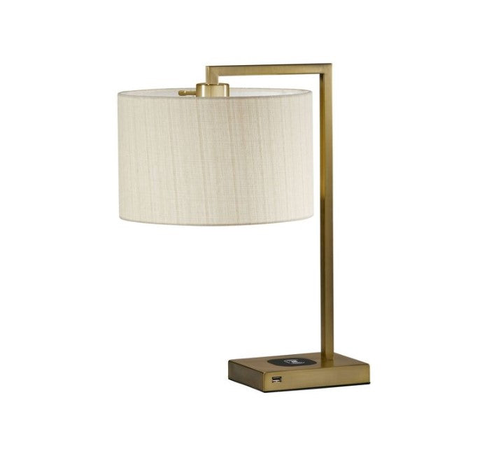 21.25" Austin Adessocharge Table Lamp Brass
