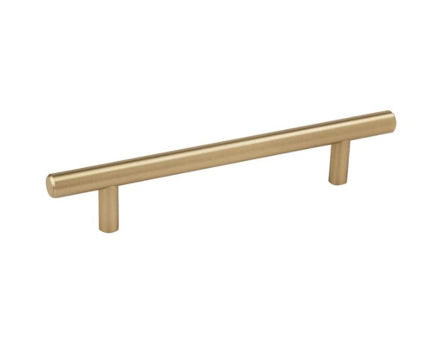 Pulls 5-1/16-in Center to Center Golden Champagne Cylindrical Bar Drawer Pulls, (Set of 10)