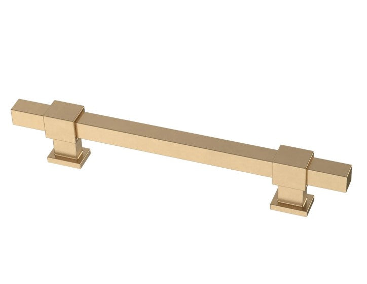 Square Bar Series 1-3/8 to 6-5/16 Inch Adjustable Center to Center Bar Cabinet Pull, (Set of 5)