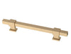 Square Bar Series 1-3/8 to 6-5/16 Inch Adjustable Center to Center Bar Cabinet Pull, (Set of 5)