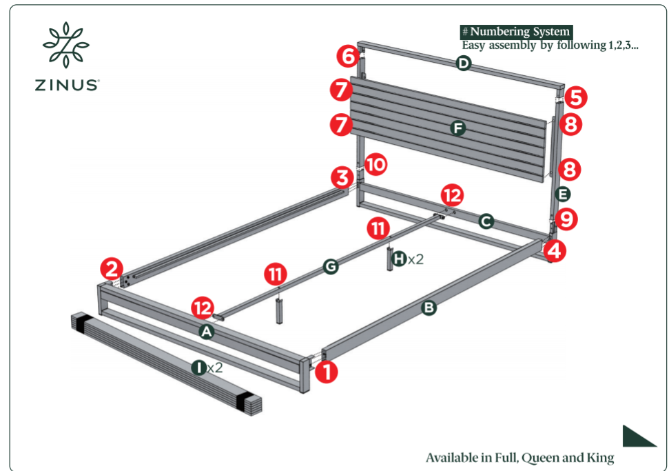 Pauletta platform deals bed queen