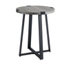 Wrightson Urban Industrial Faux Wrap Leg Round Side Table