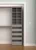 21.39 in. W Smoky Taupe Modular Storage Stackable Unit with 4-Drawers