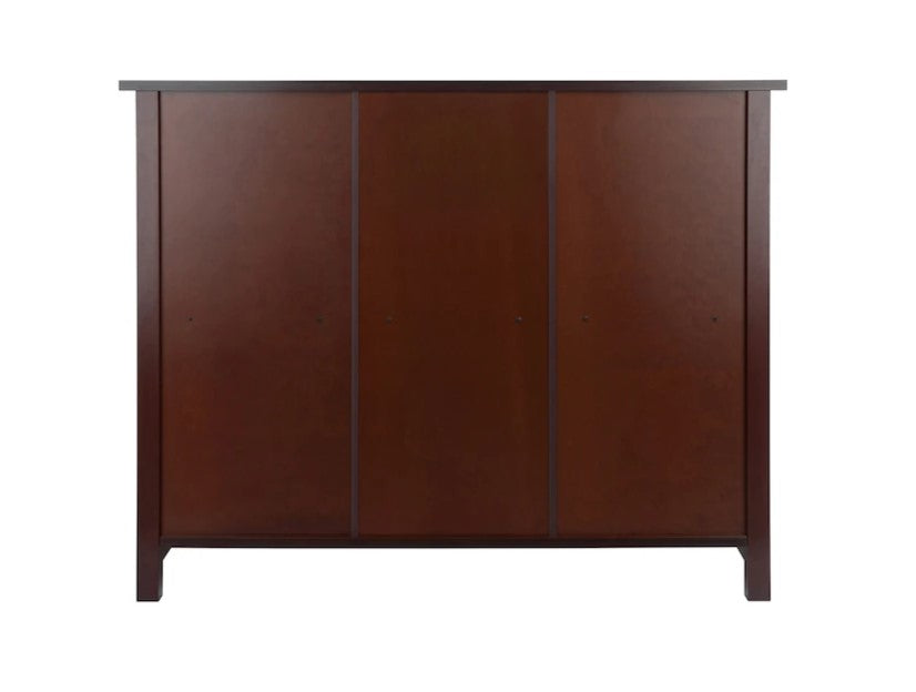 Winsome Wood  Milan Antique Walnut 2-Shelf Bookcase (39-in W x 30-in H x 13-in D)