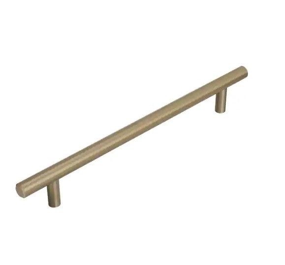 Bar Pulls 7-9/16 in (192 mm) Center-to-Center Golden Champagne Drawer Pull