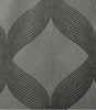Bentley Ogee Knitted Jacquard Total Blackout Panel in Charcoal, 50×108