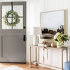 Belmont Shore Curved Foot Console Table Knock Down Natural