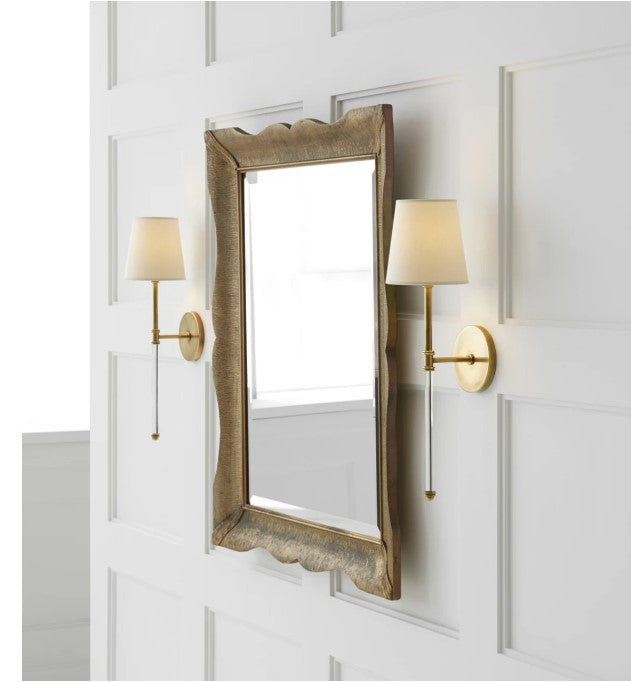 Camille 19" High Wall Sconce with Natural Paper Shade