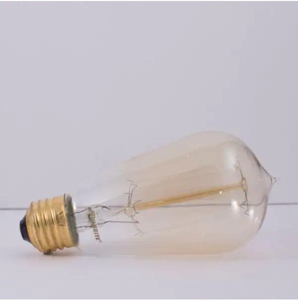 60-Watt ST18 Incandescent Light Bulb Medium Base (E26) Antique Nostalgic Thread 2200K (4-Pack)