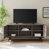 Katherine Modern Industrial Faux Drawer 2 Door TV Stand for TVs up to 65