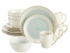 Adelaide 16-Piece Reactive Glaze Seabreeze Blue-Green Stoneware Dinnerware Set (Service for 4) CL535
