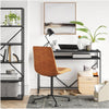 Glasgow Metal Writing Desk with Storage Black