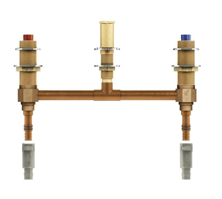 1/2 Inch PEX Roman Tub Rough-In Valve with 10 Inch Centers from the M-PACT Collection