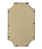 Black Rectangle  Notched Corner Framed Mirror K8439
