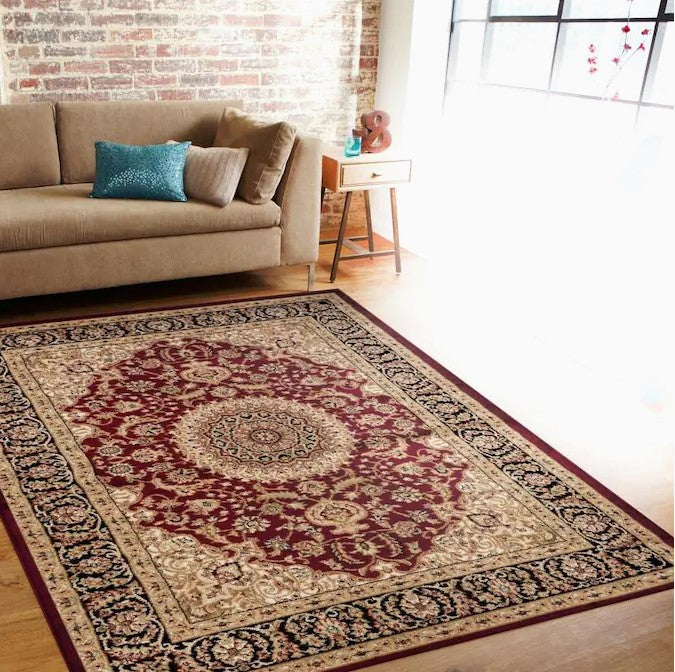 World Rug Gallery Florence Indoor Medallion Oriental 5’x7’ Area Rug s rug239