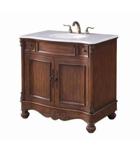 Windsor - 36"  2 Drawer Single Vanity Sink