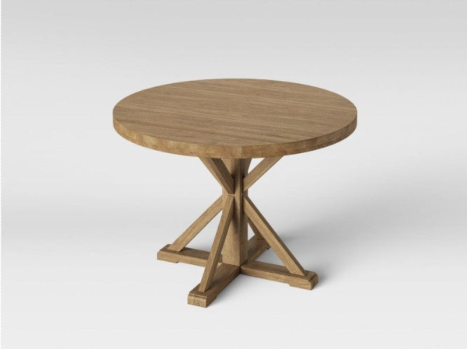 42" Litchfield Round Dining Table Light Brown