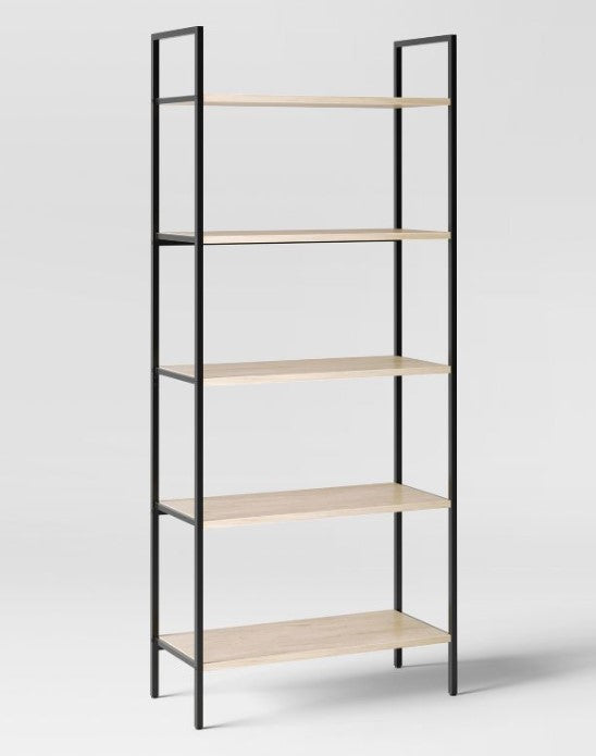 72" 5 Shelf Loring Ladder Bookshelf