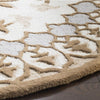 Bellagio Ivory/Dark Beige Round Area Rug srug127