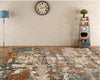 Allure Orange/Beige 8 ft. 9 in. x 11 ft. 9 in. Classic Abstract Area Rug ERUG305A