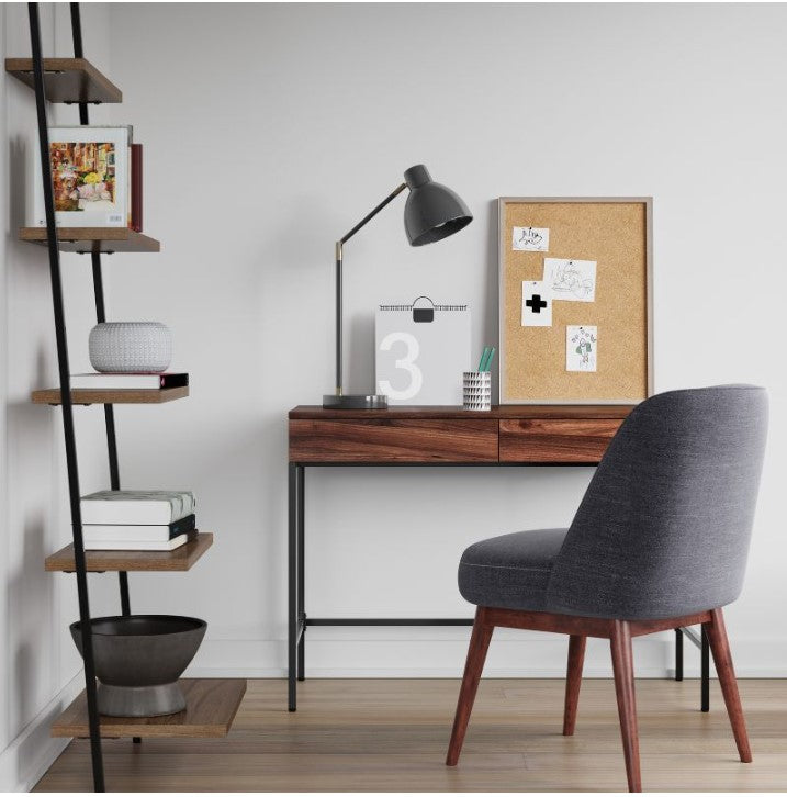 72" Loring 5 Shelf Leaning Bookshelf
