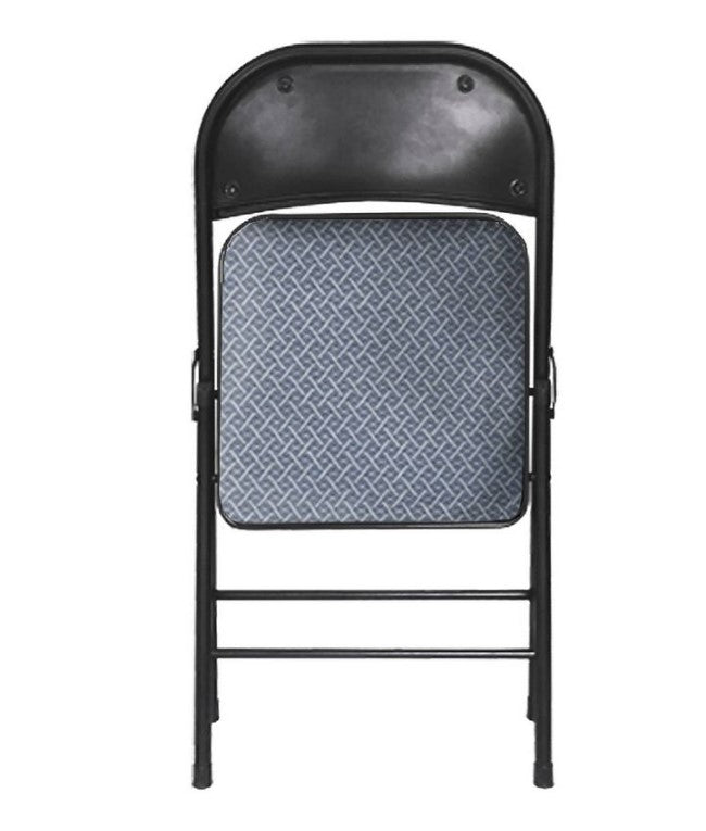 4pk Fabric Padded Folding Chairs Gray