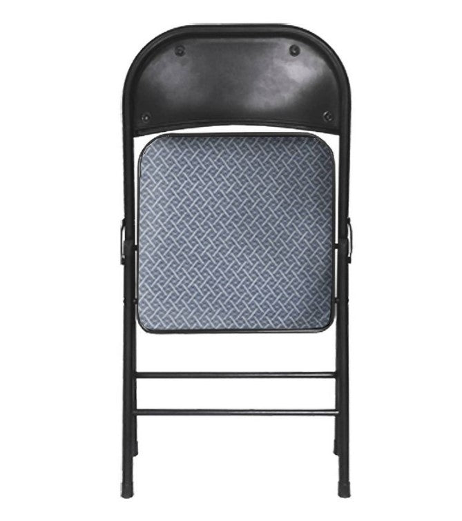 4pk Fabric Padded Folding Chairs Gray
