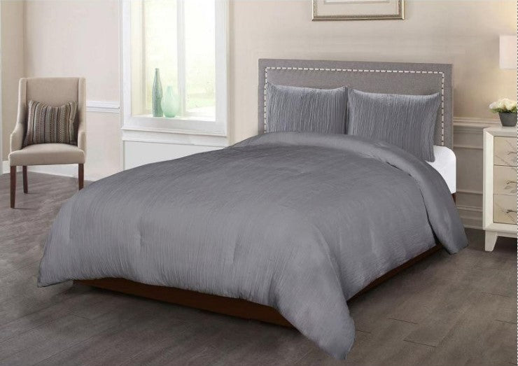 3-Pc Tribeca Crinkle Comforter Sets, King